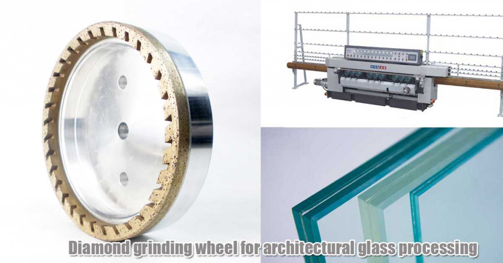 Diamond grinding wheel for architectural glass processing