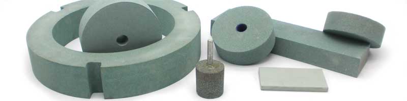 Green silicon carbide grinding wheels