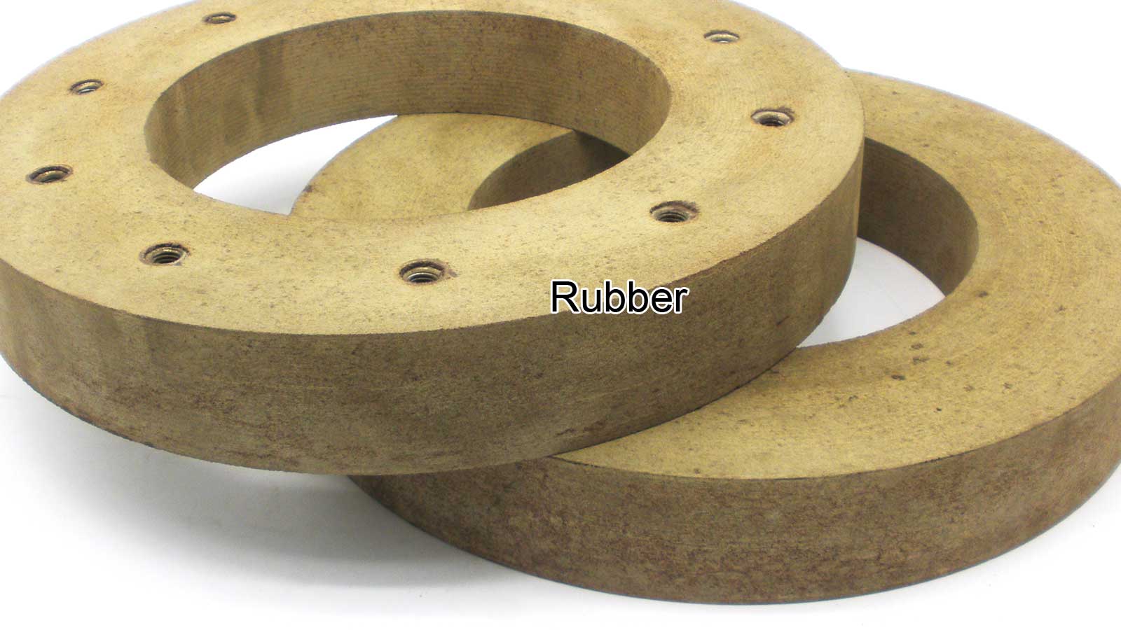 Rubber bond grinding wheels