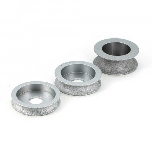 Brazed diamond concave grinding wheels