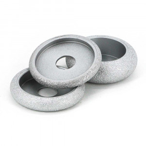 Brazed diamond semicircular convex edge grinding wheels