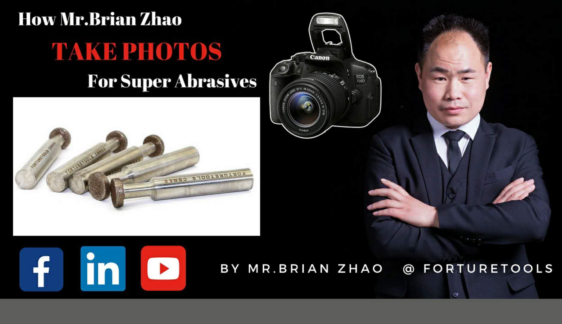 How Mr.Brian Zhao take photos for super abrasives CBN mounted point
