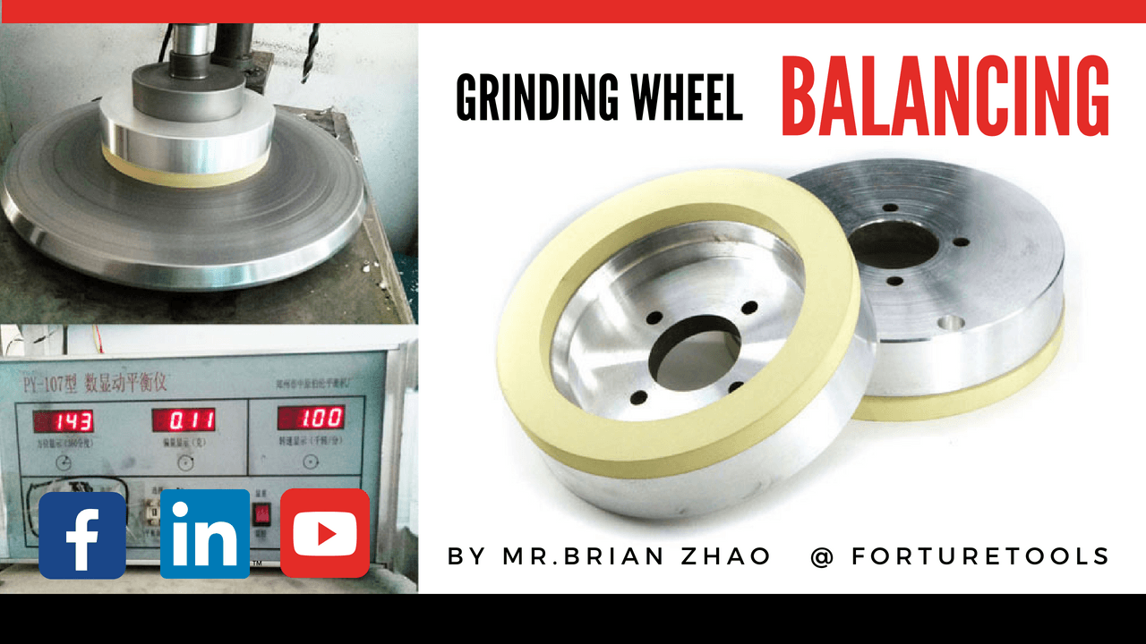 Vitrified bond diamond cup grinding wheel dynamic balancing