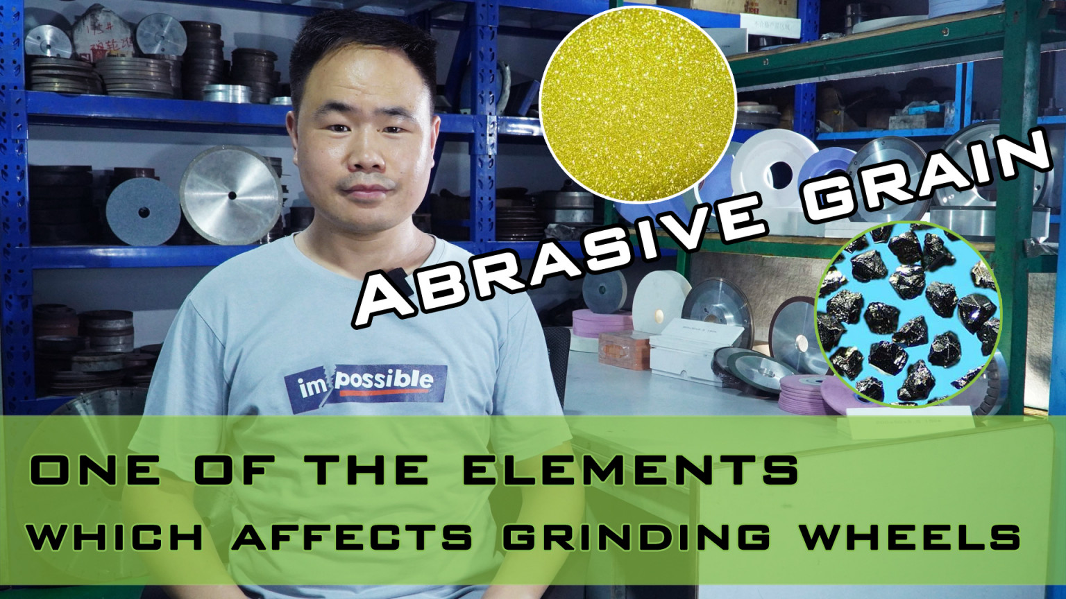 Abrasive grain one of the elements which affects grinding wheels