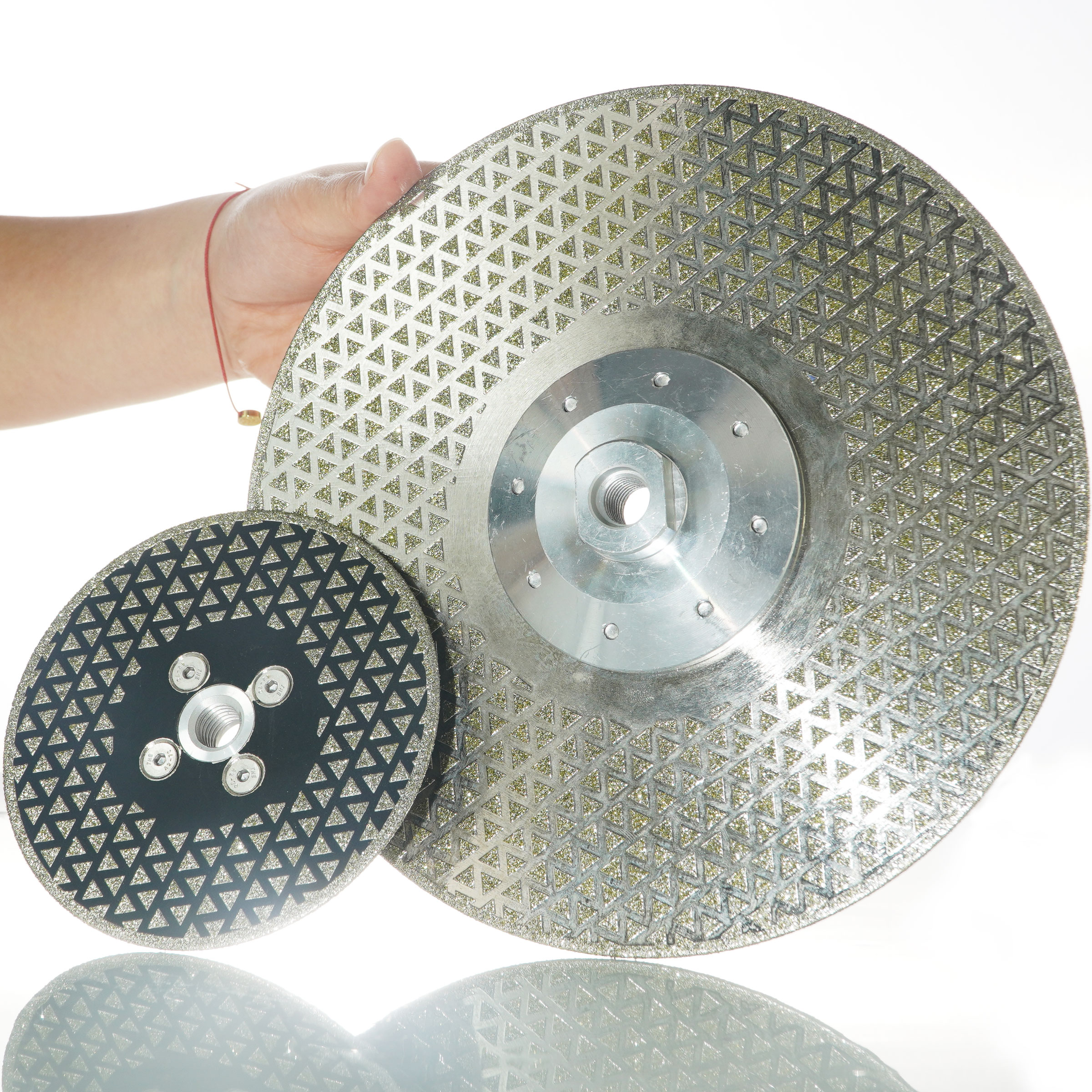 Electroplated Diamond Saw Blade with 40 Mesh rough grinding cutting disc with flange